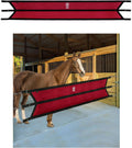 Harrison Howard Long-Lasting Fabric Home Barn Use Sturdy Spring Hooks and D-Rings Adjustable Straps Aisle Stall Guard Re