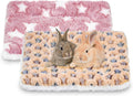 YedsIntu 2 Pcs Guinea Pig Bed, Washable Rabbit Bunny Bed Mat Warm Small Animal Bed Pad Guinea Pig Pillow Pet Bed Mat for