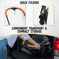 Double Pet Stroller with Detachable Carriers - Ideal for 2 Dogs or Cats - Compact & Convenient Design - Easy Assembly Double Dog Stroller - Graphite Gray