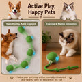 Smart Ball 2.0 - Automatic Cat Toy & Interactive Dog Toys for Small Dogs - Moving Cat Toy Ball for Indoor Cats - Motion Activated, Light Up, USB-C Rechargeable Pet Toy, 2 Speed Modes [Green]