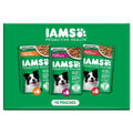 IAMS Proactive Health Adult Wet Dog Food Variety Pack, 3.5 oz. Pouch, (18 Count)