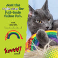 Yeowww! Catnip Rainbow Toy for Cats - Colorful Arch Shape - Durable Cotton Twill - Made in the USA - Stuffed with Organically Grown Catnip