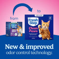 Fresh Step Advanced Clean Paws Multi Cat Clumping Cat Litter with Febreze Freshness, Low Dust, Odor Control with Ammonia Block Tech, Compatible in Automatic Litter Boxes, 37 lbs. (2 x 18.5 lb.)