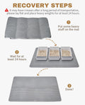 Fostanfly Cat Litter Mat - Extra Large XL 45"x 27" Cat Litter Trapping Mat, Machine Washable Double Layer Design, Urine & Waterproof for Kitty- Easy Clean for Floor