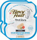 Fancy Feast Purina Petites Ocean Whitefish Entree with Tomato in Gravy Gourmet Wet Cat Food - 2.8 oz. Tubs (Pack of 24)