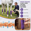 Abbylike 4 Pack Horse Polo Wraps, 10 ft Soft Fleece Horse Leg Wraps
