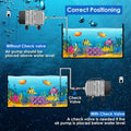 Aquarium Air Pump with Aluminum Housing, Commercial Air Pump with 6-Outlet Air Manifold, Pond Aerator Fish Tank Bubbler 