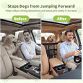 Wrenox Dog Car Barrier, Dog Barrier for SUV, Reinforced Double-Layer Mesh, Adjustable Top & Bottom Straps, 3 Zipper Storage Pockets, Easy to Install, Also Fits Double-Cab Trucks & Select Sedans