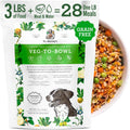 Dr. Harvey's Veg-to-Bowl Dog Food, Human Grade Dehydrated Base Mix for Dogs, Grain Free Holistic Mix (3 Pound)