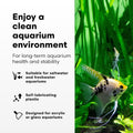 Continuum Aquatics Continuum AquaBlade P - Short Fish Tank Algae Scraper, Acrylic Safe Scraper - Aquarium Cleaning Tools