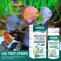 7 Way Aquarium Test Strips, 125 Strips for Fish Tank & Pond Test Kit