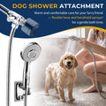KLLEYNA Shower Head Hose Attachment for Sink/Tub Faucet - ON/OFF Jets Sprayer for Dog Wash/Bathtub Cleaning/Baby Bath/Hair Rinse, Tap Extender Water Nozzle for Bathroom Kitchen Utility Garden Basement