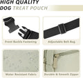 Puppy Dog Treat Pouches for Pet Training Treat Bag, Dog Walking Fanny Pack with Carabiner, Built-in Poop Bag Dispenser &