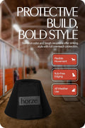 HORZE Pro Overreach Bell Boots for Horses, Neoprene Pair Horse Bell Boots