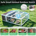 Rabbit Cage Outdoor Indoor, Tortoise Habitat Guinea Pig Cages Enclosure