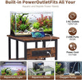 10-20-29-30-35 Gallon Fish Tank Stand with 3 Power Outlet and 2 USB Port