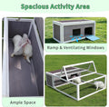 Rabbit Cage Outdoor Indoor, Tortoise Habitat Guinea Pig Cages Enclosure