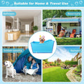YUEPET Dog Bathtub for Large Dogs, 49 Gallon Foldable Bath Tub, Blue