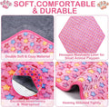 Preboun 4 Pcs 47" Guinea Playpen Pad Reusable Dog Liner, Colorful, Star