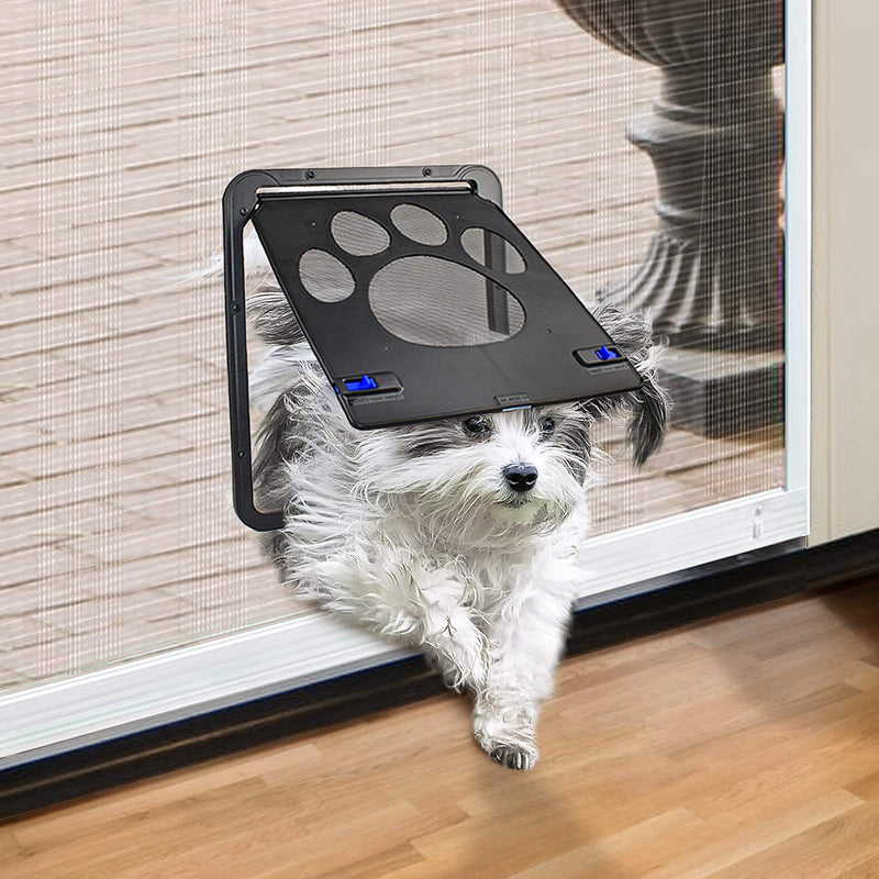 PETLESO Dog Door for Screen Door, Cat Door Screen Small Dog Door Insert for Sliding Door Easy Install, Small 8