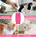 Coppthinktu Cat Recovery Suit Cat Onesie After Surgery, Breathable Cat Surgery Suit for Female Spay/Neuter, Kitten Surgical Recovery Body Suit Cone Alternative for Abdominal Wounds Rose Red Medium