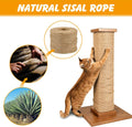 Natural Sisal Rope for Cat Scratcher, 1/4 Inch x 164 Feet Cat Rope, Heavy Duty Sisal Twine for Cats Scratching Post Replacement, and Crafts Gardening Home Decorating