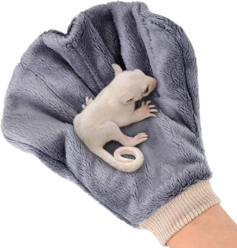 2 Pcs Sugar Glider Bonding Mitt, Calming Sleeping Glove, Bite Proof Animal Handling Gloves, Hedgehog Accessories Calming
