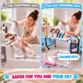 Dog Grooming Hammock with Stand, Foldable Pet Bathing Hammock for Cats
