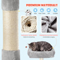 SHA CERLIN 83 in Cat Tree Tower for Indoor Adult Felines 20lbs+/Multi-Level Heavy Duty Cat Tower for Big Maine Coon/Gian