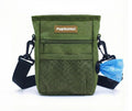 PupSensei Dog Treat Pouch for Training – Magnetic Dog Treat Bag with Belt Clip & Poop Bag Dispenser – Hands Free Carry Pouch with Auto-Close Access & Shoulder Strap – Durable Pet Gear – Army Green