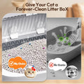 Happypaw XXXL Open-Top Automatic Self Cleaning Litter Box for Multiple Cats