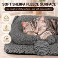 TailTastic Self Warming Cat Bed with U-Shaped Pillow for Warmth & Support