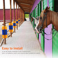 Livestock Scratch Brush Kit, Horse Massager for Relieving Itching, Suitable for Horse, Cattle, Sheep, Pig, Yellow