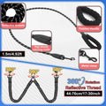 3 Pcs Double Dog Leash No Pull Dog Harness 360° Swivel No Tangle Vest Adjustable Dual Leash Reflective Vest Harness Walk