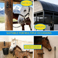 4 Pack Horse Water Bucket Hook with Quick Release Pin, Rust Resistant Heavy Duty Feed Bucket Hanger, Wall Mounted Stall 