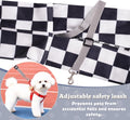 Dog Sling Carrier for Small Dogs and Cats 5–16 lbs, Puppy Cat Carrier Sling with Safety Hook and Storage Pocket, Hands Free Pet Carrier Purse for Travel, Walking, Shopping (Ebony Check)