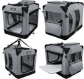 EliteField 3-Door Soft Dog Crate with Bed & Carrying Bag (2-Year Warranty)