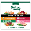 Nutro Natural Choice Cuts in Gravy Wet Dog Food, Grain Free Dog Food Wet Turkey, Chicken, Lamb, Beef Recipes Variety Pack, 3.5 oz. Trays (24 Count, Pack of 1)