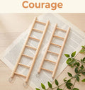 2 Pack Bird Ladder, Bird Cage Ladder Wooden 36 cm & 28 cm