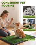 Powools Grass Pad for Dogs Potty, 3-Layer Reusable, Washable, 30 x 20 in