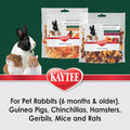 Kaytee Natural Snack with Superfoods For Pet Guinea Pigs, Rabbits, Hamsters, and Other Small Animals, Apple & Carrot, 2.