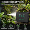 Reptile Mister, Automatic Terrarium Humidifier for Reptile Tank with Timer and 360°Rotation Srpay Nozzles, Reptile Misti