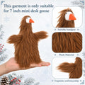 Bigfoot Desk Goose Outfits 7 inch Mini Goose Clothes for Magnetic Goose Statue Office Home Desk Table Halloween Christma
