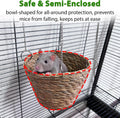 Natural Grass Rat Hammock for Cage, Tightly Woven Non-Collapse