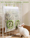 2Pcs Mesh Rabbit Hay Feeder Bag for Bunny, Guinea Pigs, Chinchillas