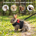 Rabbit Ferret Harness Bunny Harness and Leash Set Soft Breathable M