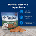 Blue Buffalo Nudges Chicken Jerky Bites Natural Dog Treats, Tender & Meaty Dog Snacks, Healthy Reward or Training Treat, Made in the USA with Real Chicken, No Artificial Preservatives, 16 oz.