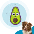 Outward Hound Tough Skinz Durable Chew Plush Squeaky Dog Toy, Avocado, 9"