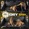 Rorhxia XL Dog Truck Seat Cover for Back Seat with 3 Support Rods