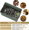 Self-Cleaning Cricket & Roach Feeder Habitat with Escape-Proof Lid